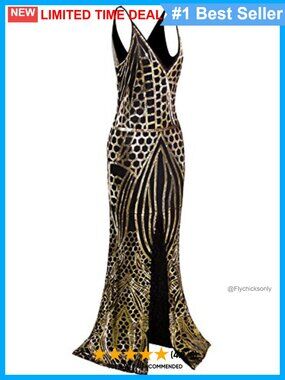 Sequin Embroidered Mermaid Evening Gown Deep V-Neck Spaghetti Strap Prom Dress